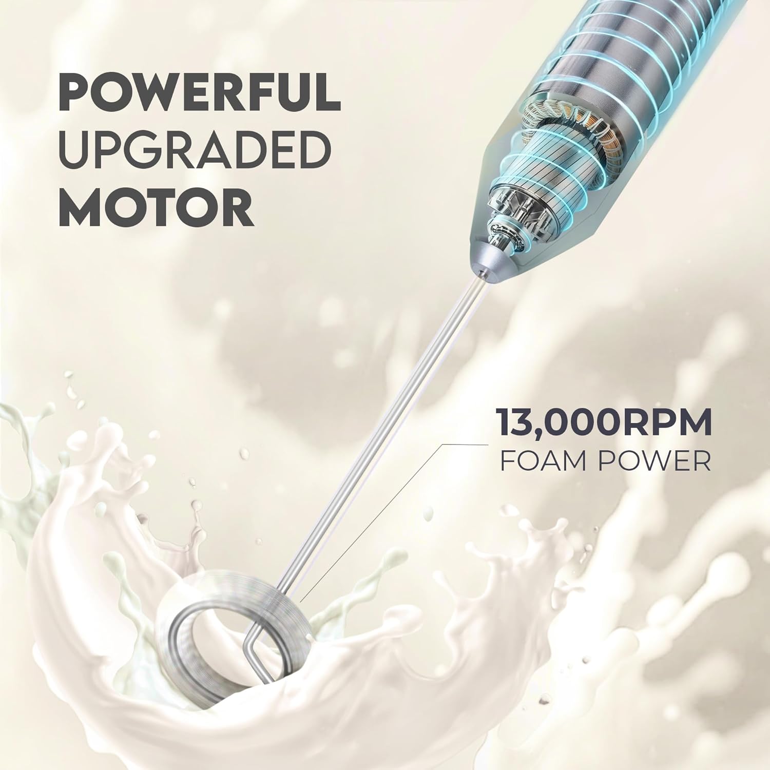 FrothMate Compact Milk Frother Wand