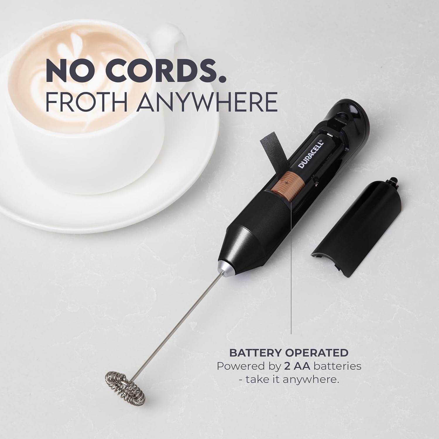 FrothMate Compact Milk Frother Wand